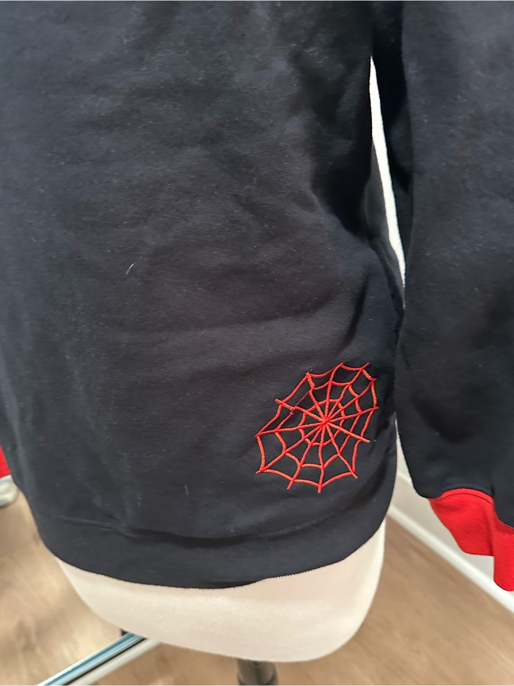 Marvel Black and Red Spider Logo Hoodie - Picture 3 of 6
